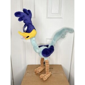 VTG 1995 Warner Bros Studio Store Road Runner 21" Poseable Plush Looney Tunes